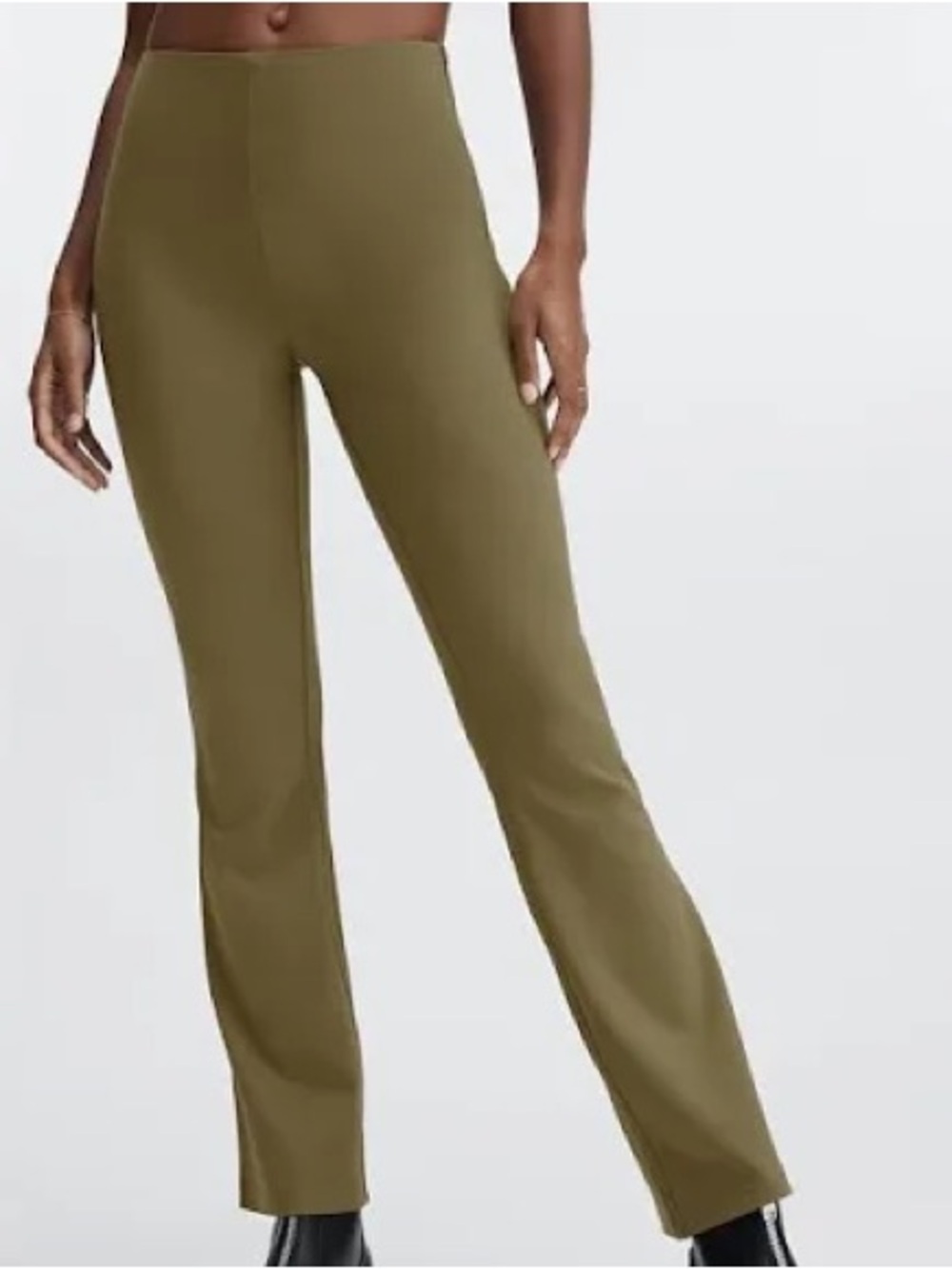 Fabletics Women’s Olive Green Slim Flare Pants